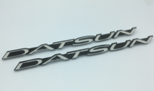 Load image into Gallery viewer, Genuine OEM Datsun 240Z Fender 'DATSUN' Emblem Set of 2