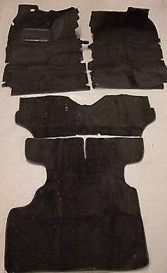 Complete Floor Replacement Carpet for Nissan 79-83 280zx Black Cut Pile Complete Floor Replacement Carpet for Nissan 79-83 280zx Black Cut Pile