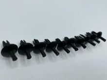 Load image into Gallery viewer, Datsun S30 Black Interior Rivet Fastener Set of 10 (fits 240Z, 260Z, 280Z)