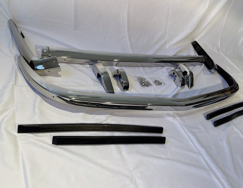 Datsun 240Z Front and Rear Bumpers with Bumperettes and Rubber Guards